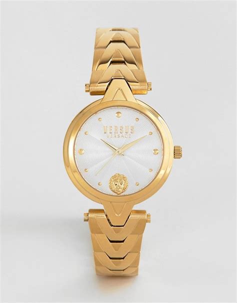 versus versace sci25 v bracelet watch in gold|Versace vs crystal bracelet.